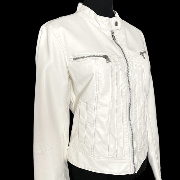dress barn white leather jacket | Jackets & Coats | Dress Barn Faux formal white dress with jacket
